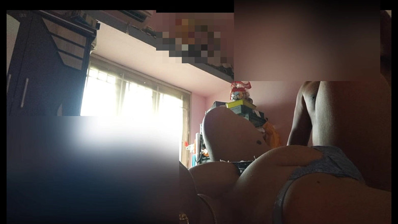 Black & white desicat: Prsatá sousedka manželka šuká