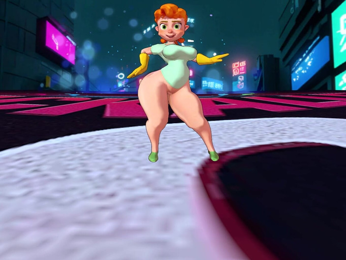VR-Backalleytoonz: Tante pantat bahenol lagi asik twerking pantat bahenolnya