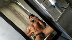 Black Monk: Desi Telugu, heißer typ masturbiert und neckt heterosexuelle freunde.