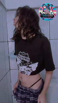 Carlezinha - Cocky Babe Slut Naked, Legs Wide Open Jerking off Fast Trans Woman Transvestite Slut Naked