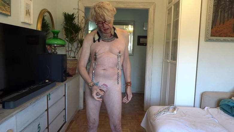 Carlatx: Pelacur Waria Sepanyol Scourges Cock