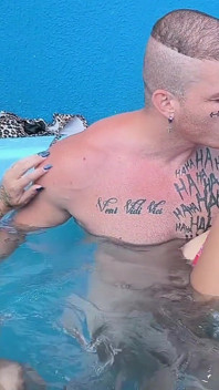 3 Naughty Friends Paying the Pool Owner on the Xerecard