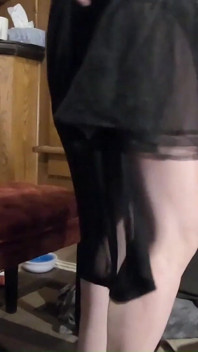 Daphne ห้องลองเสื้อยั่วกางเกงใน เดรสสั้นสีดำ
