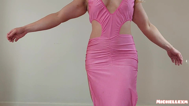 Michellexm: Zkuste sexy šaty sexy blondýnky