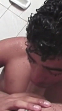Muscular Studs Share Intense Shower Anal Pleasure