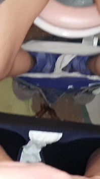 I Watch My Girlfriend Pee in a Public Toilet and Masturbate