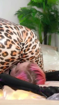 Latex Rubber Facesitting Lesbian Video, Female Domination
