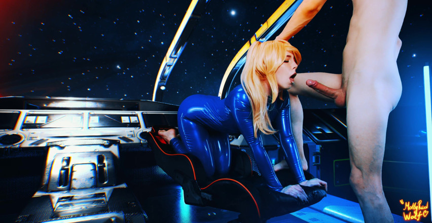 MollyRedWolf: Metroid. Samus Aran. Sexe brut en latex et Deepthroat Sexy -...