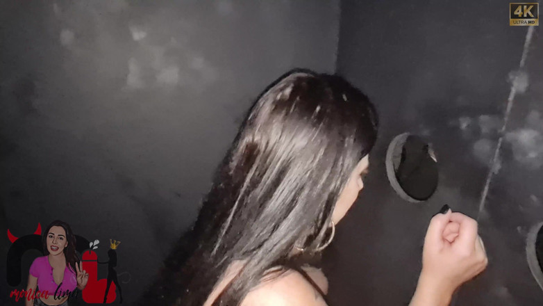 Monica Lima: Cuckold Husband Takes Wife to Gloryhole and the Naughty Girl...