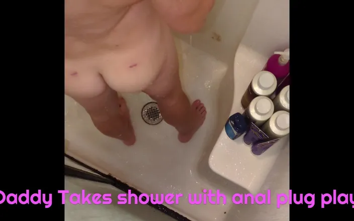 Bald Daddy: Balddaddy Taking a Shower and Playing with My New Medium...