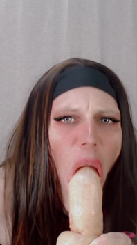 Sissy Babytgirl94 Trains His Deepthroat No Mercy and Big Cum After Chastity