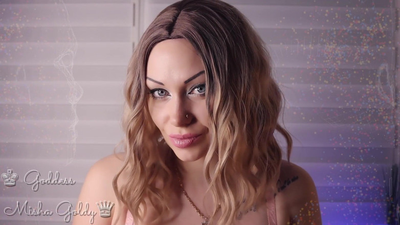 Goddess Misha Goldy: Hipnotizante ASMR &amp; joi trance! Porra enquanto olha nos meus olhos...