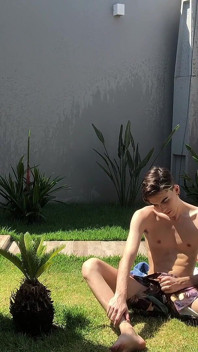 Stroking in the sun with henry