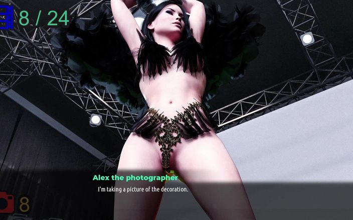 Porngame201: ファッションビジネス - ホットモデルモニカ写真撮影#3 - 3Dゲーム変態