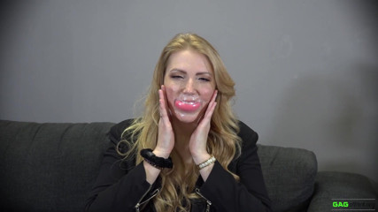 Gag Attack: Mila - Talking through tegaderm tape gags