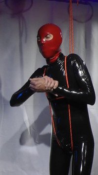 Nicky Latex Doll Gagged and Roped