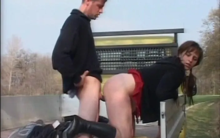 BB video: Curvy German fat and busty shoots amateur outdoor porn from...
