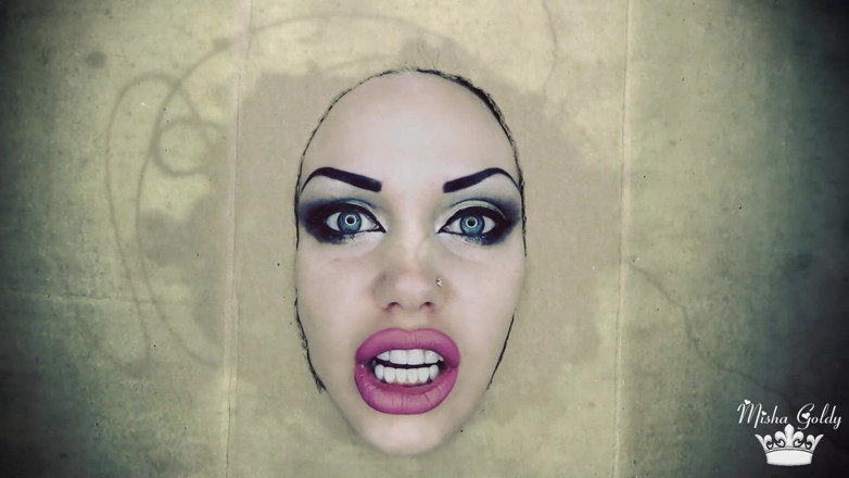Goddess Misha Goldy: Libera la tua dea oscura dal muro joI