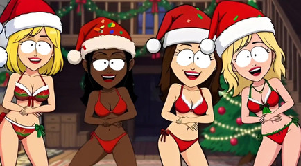 Octopussy Lovers Club: 13日圣诞节星期五：杰森回到疯狂的熟女的家。圣诞特别卡通