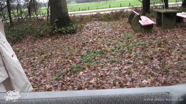 Miley Weasel: Het tysk blondin knullas offentligt