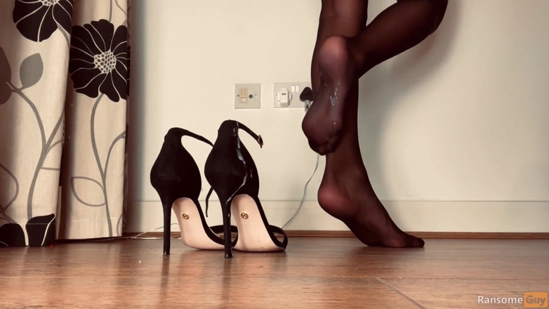 Adeline Murphy: Adeline Murphy in black stockings makes her husband cum in...
