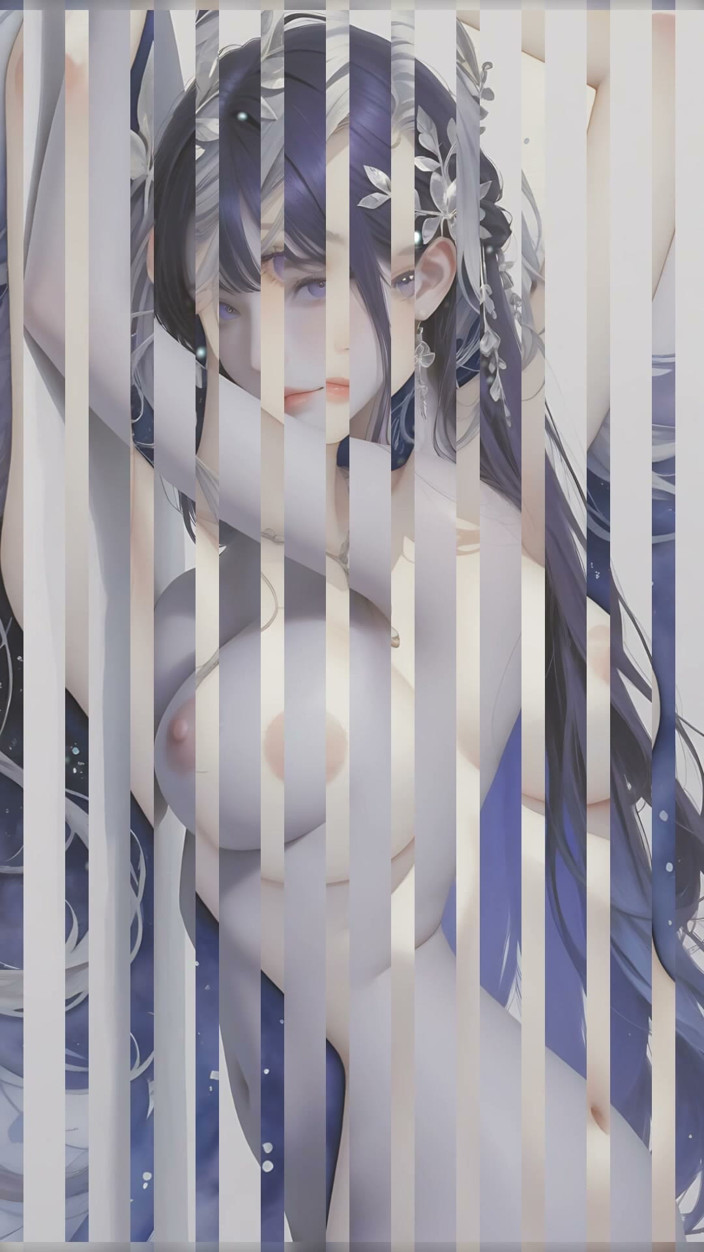 LustRender: Silver Outline Against Deep Indigo Night