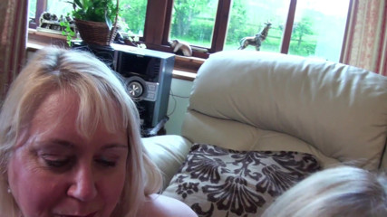 Older Women Club: Claire,danny, Lexie and Trisha in Reverse Gangbang Action
