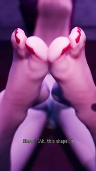 Stepbrother Cum From Footjob After Licking My Feet and Sucking Toes