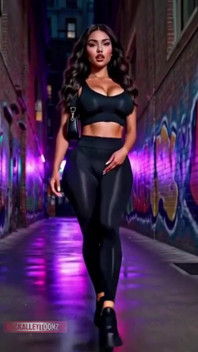 Friday Nightbeautiful Curvy Latina Model Walks