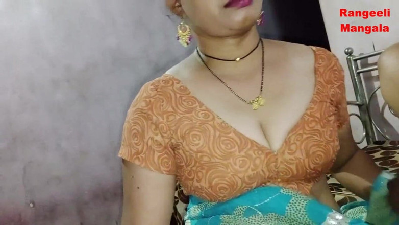 Rangeeli_Mangala: Bhabhiクソと吸いとともに彼女の夫