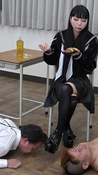 Raw Egg Throwing, Milk Shower, Food Spitting, Female Student Play Pranks on Men During Lunchtime at Women Hold Power University