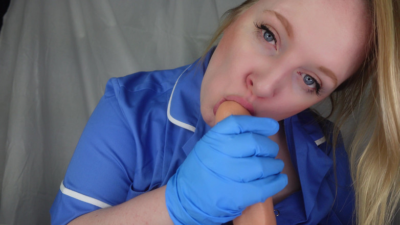 Julie Bliss: Enfermeira Bliss Medical Glove BJ &amp;punheta