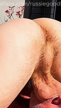 Daddy 69 Eating Boy Butt Outdoors!