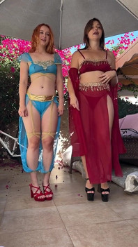 Sexy Backstages: Teens Dancing Sexy Tiktoks Naked on Heels