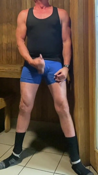 Kolejny wytrysk w saunie z Dilfa Jockdad87