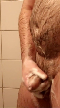 Chubby Gay in Shower