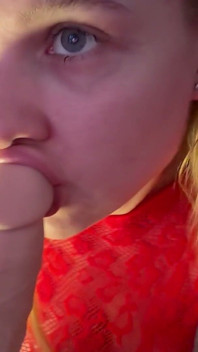 Blowjob in Full Fishnet Bodysuit