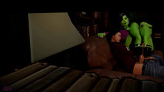 3DHentaiBeauties: She-hulk：服从的案例