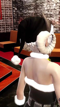 Donkere succubus solo masturbatie het poesje met luid gekreun en orgasme 3D-animatie