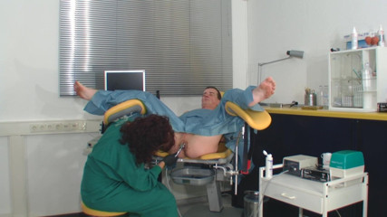 Rubber & Clinic Studio - 1ATOYS: Kinky anal exam with ultrasound