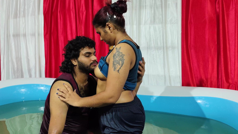 Vaigavarun45: Hot Boobs Suck in Pool and Removing Under Wear and...