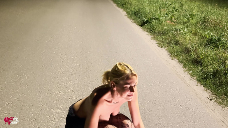 Miley Weasel: Cute Blonde Street Whore Lets Every Hole Get Fucked on...