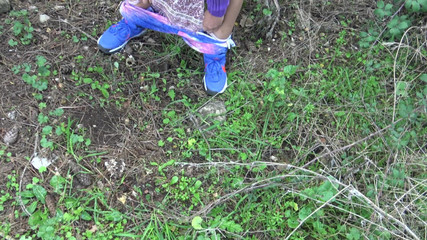 Thumbnail of Turkish Stepmother Shows Horny Stepson How She Pisses From Her Hairy Pussy