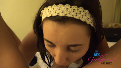 ATK Girlfriends: あなたは彼女を寝室に連れて行き、彼女を激しくファックし、あなたも彼女のタイトな小さなお尻をファックするようになります