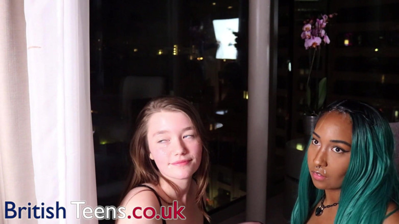 British Teens: Two British 18 year olds sucking cock and sharing cum