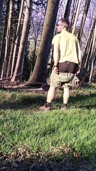Naked in Forest