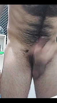 Masturbating for 20 Minutes in My Room, 20 Centimeter Penis, Fat and Hairy