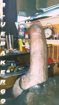 Jerking My Phat Uncut Dick & Cummin' a Fountain Load!