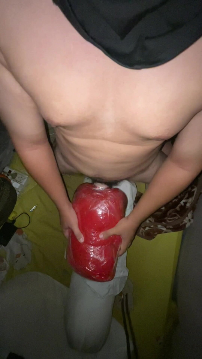 Milky Tata: Twink Boy Fuck Doll Toy and Cum on His Toy...