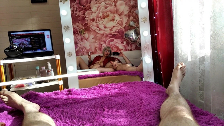AimeeParadise: Hot POV fuck-session by mature Russian couple: blowjob, mirror and...